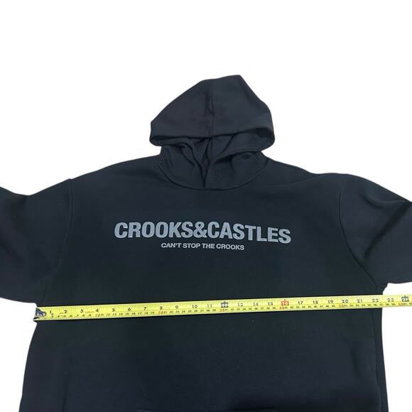 Crooks & Castles Hoodie Sweatshirt Men's Size XL Logo Graphic Pullover Fleece - Picture 5 of 5